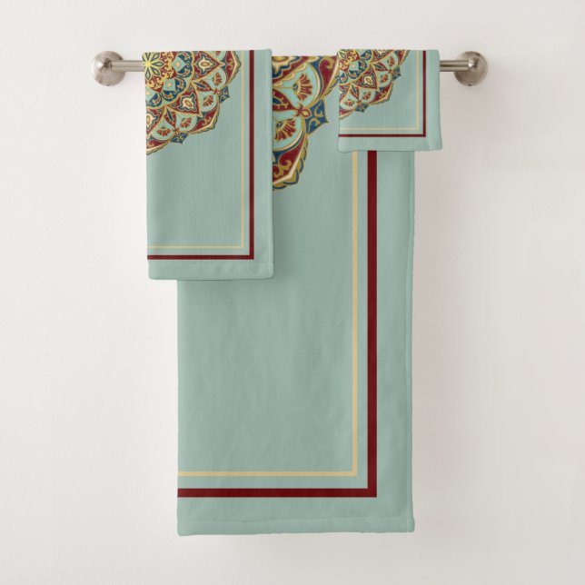 Oriental Mandala - Bathtowel Set (Insitu)