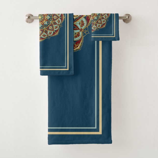 Oriental Mandala - Ensemble de serviettes de bain (En situation)