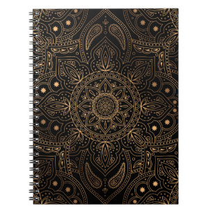 Oriental mandala royal seamless pattern notebook