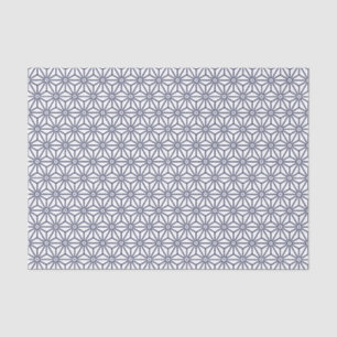 Oriental Navy Blue Asanoha Japan Pattern Tissue Paper