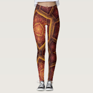 Oriental Ornament - Power Yoga Leggings