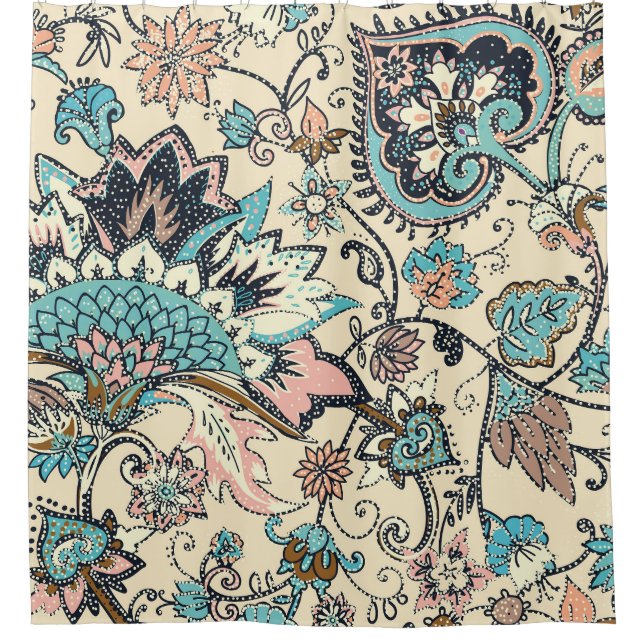 Oriental Paisley: Stylized Textile Elegance. (Front)