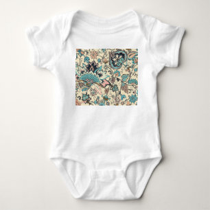 Oriental Paisley: Stylized Textile Elegance. Baby Bodysuit