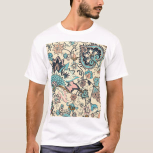 Oriental Paisley: Stylized Textile Elegance. T-Shirt