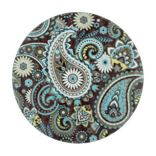 Oriental Paisley Vintage Seamless Pattern Cutting Board