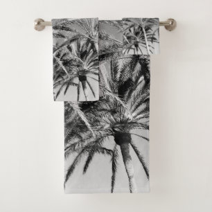Oriental Palm Trees Vibes #2 #tropical #wall #art Bath Towel Set
