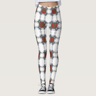 oriental pattern leggings