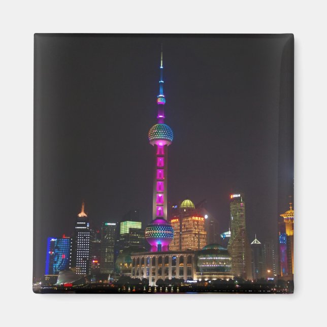 Oriental Pearl Tower - Shanghai, China - Magnet (Front)