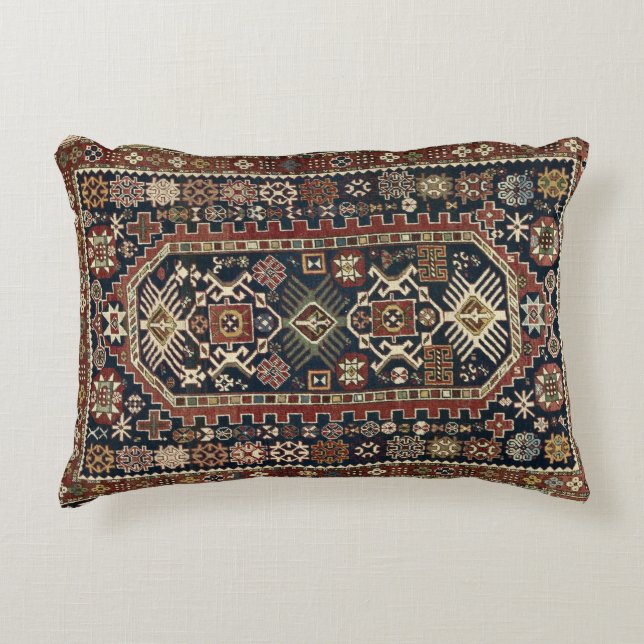 Oriental Persian Bijo 19c Rug Accent Pillow (Front)