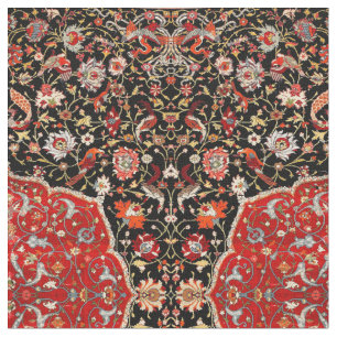 Oriental Persian Salting Carpet Print Pattern Fabric