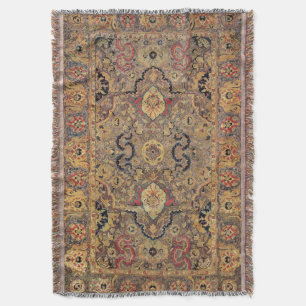 Oriental Persian The Yakob "Polonaise" Print Throw Blanket