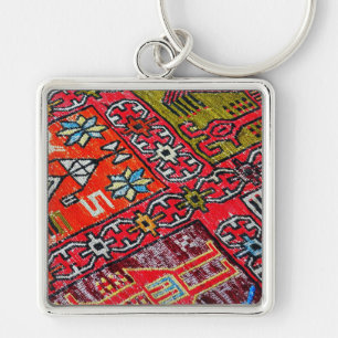 Oriental Persian , Turkish Pattern, Carpet Keychain
