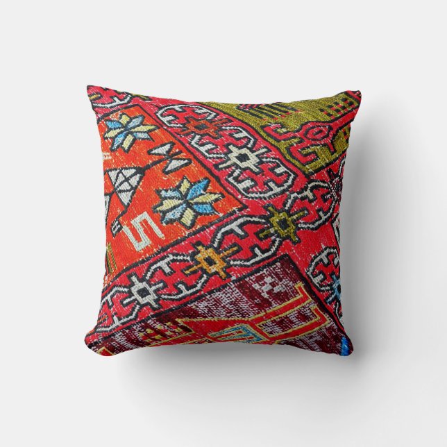 Oriental Persian , Turkish Pattern, Carpet Throw Pillow (Front)