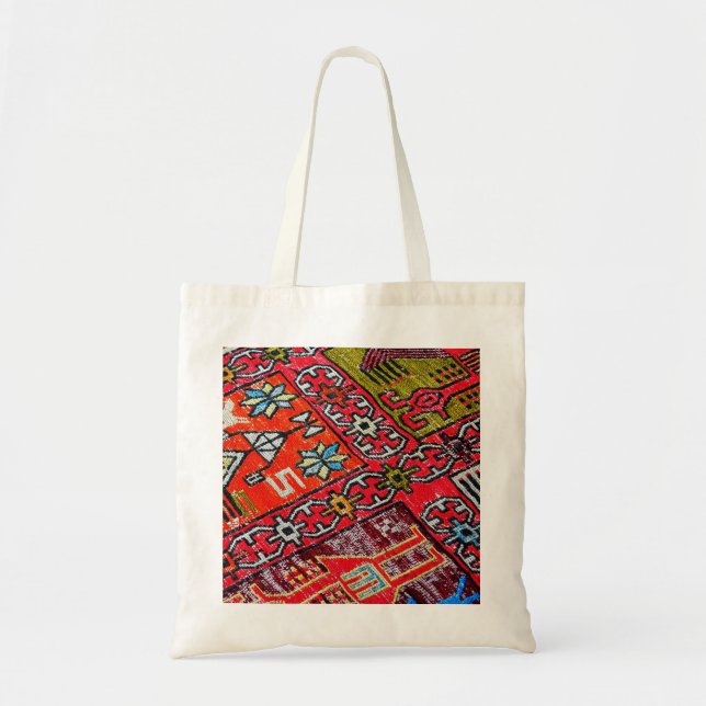 Oriental Persian , Turkish Pattern, Carpet Tote Bag (Front)