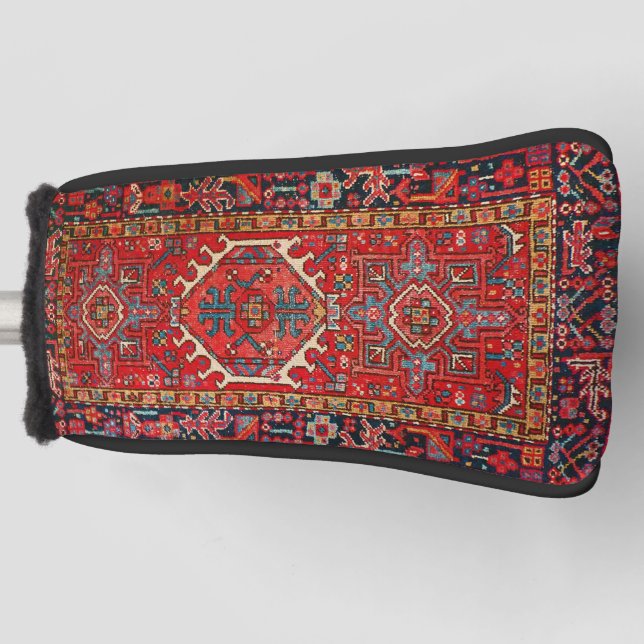 Oriental Persian , Turkish  Pattern, Red Golf Head Cover (Front)