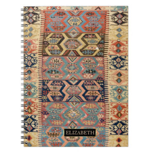 Oriental Persian Turkish Rug Kilim Frame Notebook