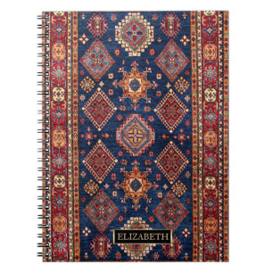 Oriental Persian Turkish Rug Pattern ,Frame Notebook
