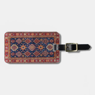 Oriental Persian Turkish Rug  Pattern Luggage Tag