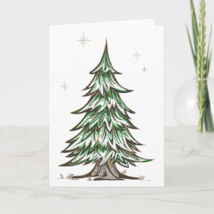 Oriental Pine Greeting Card