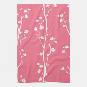 Oriental plum blossom pattern kitchen towel