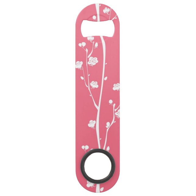 Oriental plum blossom pattern speed bottle opener (Front)