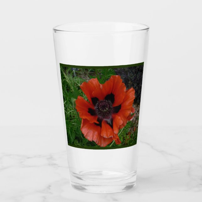 Oriental poppy          glass (Front)