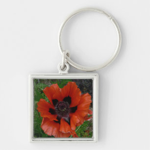 Oriental poppy keychain