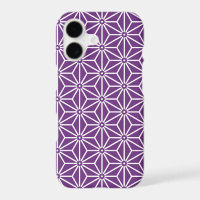 Oriental Purple Ayame Asanoha Japan Oriental Art