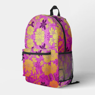 ORIENTAL Purple Pink Pattern - Backpack