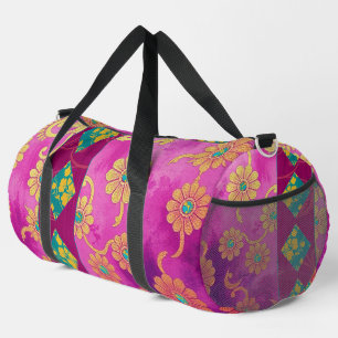 ORIENTAL Purple Pink Pattern - Duffel Bag