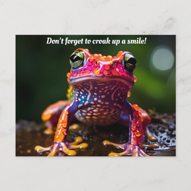🐸 Oriental rainbow frog Postcard (Front)