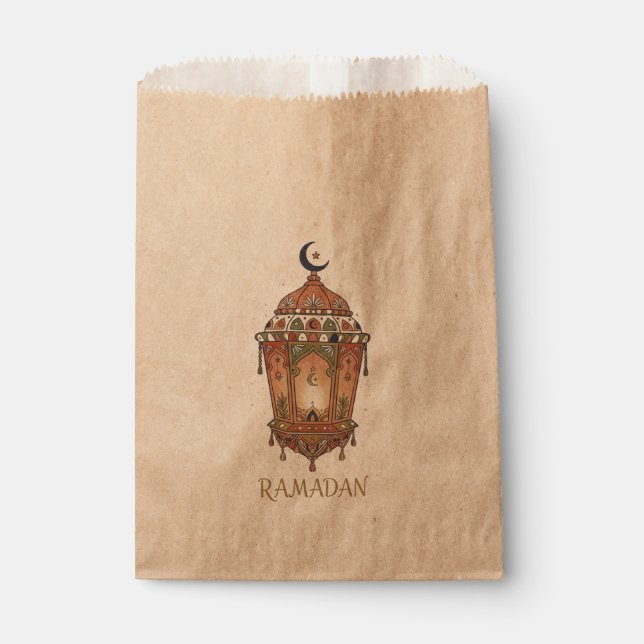 Oriental Ramadan Lantern Illustration  Favour Bag (Front)