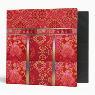 ORIENTAL Red Golden Pattern - Binder