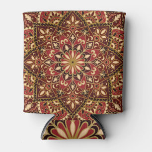 Oriental Red: Vintage Floral Carpet Can Cooler