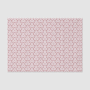 Oriental Red White Shinshu Japan Bishamon Pattern Tissue Paper