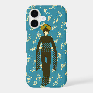 Oriental Rouge foncé femme Turban Turquie Art Nouv