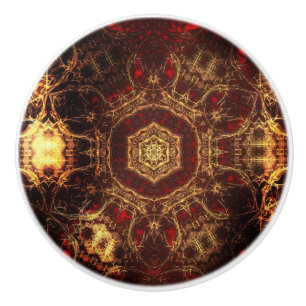 Oriental Rug Ceramic Knob