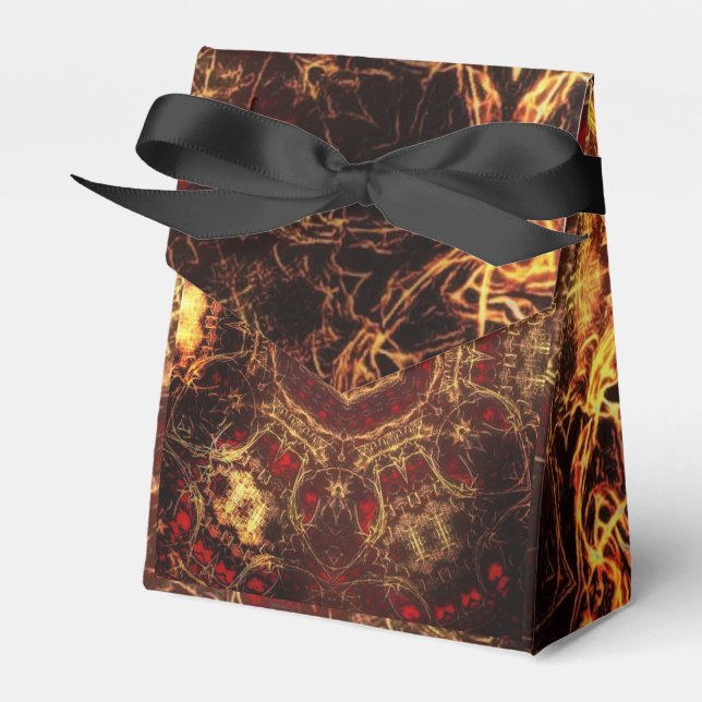 Oriental Rug Favor Box (Front Side)