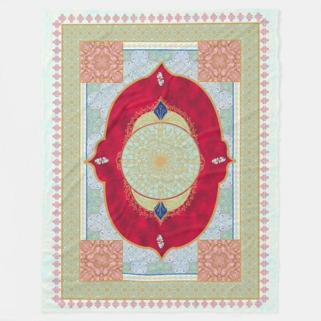 Oriental Rug - Fleece Blanket (Front)