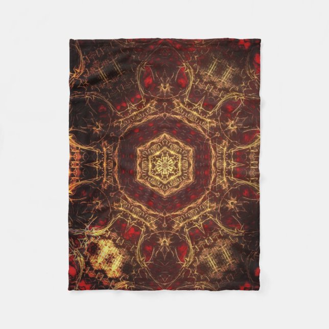 Oriental Rug  Fleece Blanket (Front)