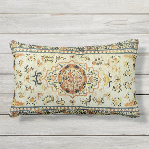 Oriental rug in light colours outdoor pillow