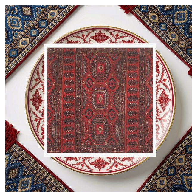 Oriental rug in warm colours  napkin (Creator Uploaded)