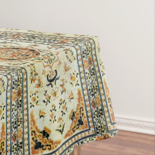 Oriental rug look in light colours tablecloth