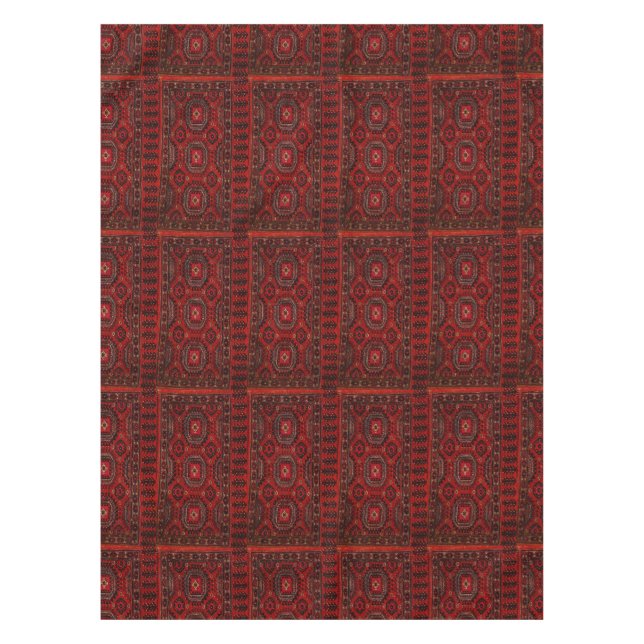 Oriental rug pattern tablecloth (Front)
