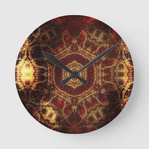 Oriental Rug Round Clock