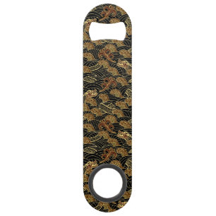 Oriental Sea Dragon Pattern Bar Key