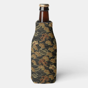 Oriental Sea Dragon Pattern Bottle Cooler