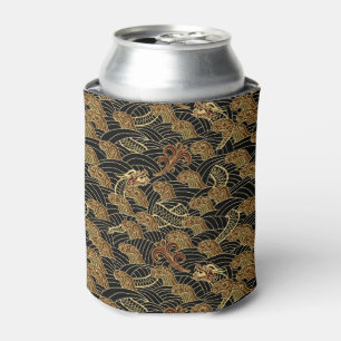 Oriental Sea Dragon Pattern Can Cooler