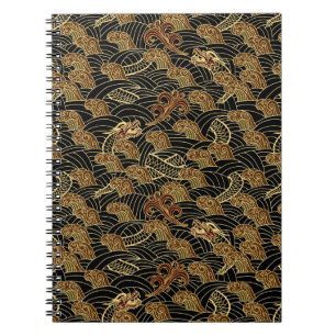 Oriental Sea Dragon Pattern Notebook