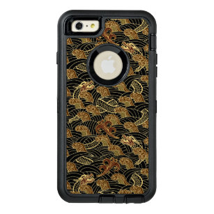 Oriental Sea Dragon Pattern OtterBox Defender iPhone Case